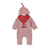 Goshang ベビー服 ロンパース 女の子 男の子 着物 長袖 ストライプ柄 シンプル 帽子付き　秋