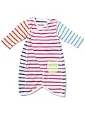 (コドモビームス) こども ビームス / 'Daily Cut' クレイジー ボーダー 2way ロンパース 8 (ユニセックス 50～70cm) 55280074491 マルチボーダー