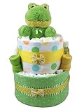 Sunshine Gift Baskets - Big Froggy - Pampers Swaddlers Diaper Cake Gift Set by Sunshine Gift Baskets