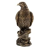 P Prettyia 素敵　イーグルの置物　オフィス　家庭　庭　装飾　全２色　生き生き　ギフト - ブロンズ