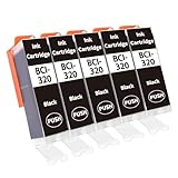【BINGSTARONE】BCI-320 BCI-321 CANON用 キャノン互换 インク PGBKブラック 5本【対応機種】PIXUS iP3600 MP620 iP4600 MP630 iP4700 MP640 MP540 MP980 MP550 MP990 MP560 MX860 MX870【残量表示対応/個包装】