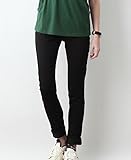 Angeliebe エンジェリーベ 産後用 パンツ ママ と開発した 産後サポート Vパンツ ハイストレッチ スキニー ジーンズ ズボン デニム 腰 骨盤 サポート 9号 ブラック 30108 301