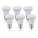 (Pack of 6) Not Dimmable 25 Watt Equivalent Soft White(3000K) BR14 R14 E 17 Wide Flood Light Bulb, 1