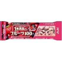 Amazon.co.jp: アサヒグループ食品 1本満足バー フルーツ100 赤