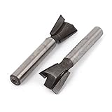 1/4「×1/2」ストレートシャンクアリルータービットカッターツール2PCS切削