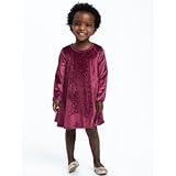 オールドネイビー OLD NAVY/ ベルベットスパークルスイングドレス ダークレッド ワンピース 18～24ヶ月【並行輸入】