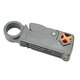 同軸 ケーブル ストリッパー ストリッパーツールアクセサリー　グレー 皮むきが超簡単に！