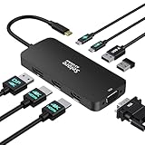 ドッキングステーション type c 13-in-1 usbハブ hdmi 2つ type-c 4K@60Hz thunderbolt usb c ハブ HDMI 変換アダプタ トリプルディスプレイ Type C ハブ タイプc ハブ【USB-C PD 10Gbps データ ハブ/デュアル 4K HDMI出力/USB 3.1/100W 急速充電/RJ45/オーディオ /USB3.0搭載】