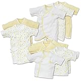 西松屋 [EFD] 新生児肌着10点セット(うさぎ/ぞう/くま） 【新生児50-60cm】　イエロー