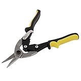 DealMux 10-inch Length Chrome Vanadium Steel Straight Cut Aviation Snips Scissors Shears