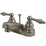 Kingston Brass KB258AL Two Handle 4 in. Centerset Lavatory Faucet with Retail Pop-up