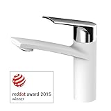 Awa – Sydney – RED DOT 2015 – single-holeバスルーム蛇口ミキサー ホワイト C073-WhCr-i98