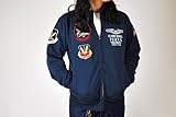AVIREX アヴィレックス TIGER SHARKS STAND ZIP SWEAT タイガー シャークス スタンドジップ スウェット NAVY 6173410-87-L