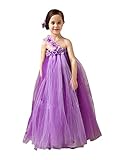 JSファッション チュールチュチュ プリンセスドレス 130-140サイズ パープル [並行輸入品]