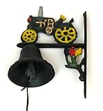 Best Quality Cast Iron Farmer Tractor Bell Home Garden Decor [並行輸入品]
