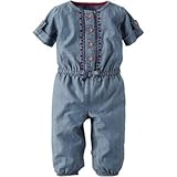 Carter's(カーターズ) デニムジャンプスーツ デニム ロンパース長袖 3ヶ月【並行輸入】