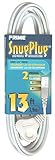 Prime Wire & Cable EC920613 13-Foot 16/2 SPT-2 3-Outlet Cord, White [並行輸入品]