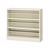 生興 オープンシューズボックス(D350) ニューグレー色 3段12人用(中棚付) W1000×D350×H910 SBN-3