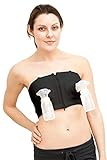 Simple Wishes D*LITE Hands Free Breastpump Bra (Black XS-L (2 pack))