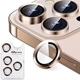 OAproda カメラフィルム iPhone 17pro/17promax/16Pro/16Pro Max/15Pro/14Pro 用 カメラ保護【アルミ合金+強化ガラス】カメラカバー レンズ保護 9H 耐衝撃 黒縁 露出オーバー防止 17プロ 16プロ・15プロ用 カメラ保護フィルム 粘着性強い 貼りやすい 単眼タイプ カメラプロテクタ 3+1枚セット デザートチタニウム 2025年モデル