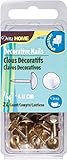 Dritz 9012 Upholstery Decorative Hammered Head Nails, Brass, 7/16-Inch, 24-Pack [並行輸入品]