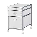 ナカバヤシ NEWキャパティFシリーズ デスクサイドキャビネット 3段 キャスター付 D600mmデスク用 ホワイト FBW-201W