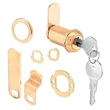プライムライン製品U 9953 1 – 3 / 8インチ真鍮引き出し/キャビネットロック 1-3/8" U 9953 1