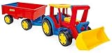Wader Giant Tractor with Trailor and Shovel by Wader
