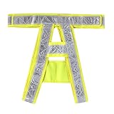 uxcell LED反射ベスト　安全ベスト　リフレクター 夜間 散歩 防犯 警備