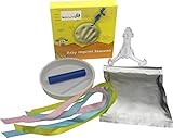 Sharp Salute Baby Footprints Handprint Kit - Pliable Soft Clay - Display Stand - Ring, Roller & Ribb