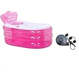 インフレータブルバスタブ大人の子供バスタブ折りたたみバスタブバスタブバスタブバスタブプラスチックバスバレル ( カラー から゜ : ピンク ぴんく , サイズ さいず : 160*90*75CM )