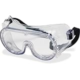 MCR Safety 2235R Economy Polyvinyl Chloride Strap Indirect Ventilation General Purpose Goggle with C