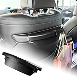 FDAIUN 車後部座席 シートハンドルボックス ポケット 収納フック トヨタ アルファード 40系 ヴェルファイア 40系 2023年6月~現行に適合 小物入れ コンソールボックス 収納ボックス リアホルダー ABS素材 傷やカタカタ音にも安心 Toyota Alphard Vellfire 専用設計でピッタリフィット ブラック