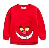 秋 冬 子供服 長袖 Tシャツ トレーナー 丸い襟 キッズ 男の子 女の子 ベビー 厚手 おしゃれ カジュアル ファッション 可愛い 笑顔柄 ヒョウ プリント 3色