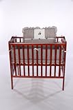 Baby Doll Bedding Gingham with Bear Applique Mini Crib/ Port-a-Crib Bedding Set, Brown by BabyDoll B