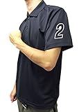 競輪 車番 ポロシャツ 2番 ブラック (5L)
