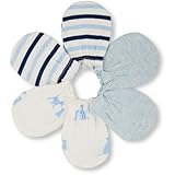 THE CHILDREN'S PLACE(ザ・チルドレンズプレイス) パピー ファミリー ラブ, ソリッド&ストライプ ミトン 3-パック ホワイト 小物 0～6ヶ月【並行輸入】