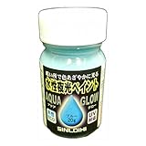 シンロイヒ 水性夜光ペイント アクアグロー ブルー 20g