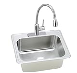 エルケイdcr252210 C Celebrity 25 "ドロップランドリーシンク1.5 GPM単一の穴FAU、 DCR252210C 1