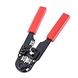 Fosa rj45 圧縮工具キット、8P8C rj45ネットワーク用モジュラーカッティングストライピングワイヤケーブル ネットワークカッティング モジュラー圧着工具