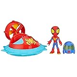 ハズブロ(HASBRO) マーベル MARVEL スパイディとすごいなかまたち ホバースピナー付きウェブスピナー スパイディ、車とアクセサリー付き 4インチ (10 cm) サイズ アクションフィギュア、対象年齢3才以上 F7252 正規品