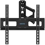 1homefurnit 壁掛けテレビ金具 26-60インチ対応 最大VESA 400x400mm 耐荷重35kg 角度調整可能 壁掛けモニター対応 TVアーム HDMIケーブル＆ケーブルタイ＆水平器付属