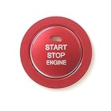 Takelablaze トヨタ/ダイハツ専用 エンジンスタート スターターリング アルミカバー 内装カスタムパーツ アクセサリーキズ防止防塵 取り付け簡単 車種専用設計 2Pcsセット (赤)