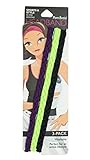 ポンチーズ  Pomchies アメリカ発 ヘアバンド チアリーダーのポンポンのようなカラフルで可愛いデザイン Pom Braid 3パック ブラックベリー ( 1 ブラックベリー; 1 ライム; 1