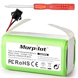 Morpilot RoboVac 11s 交換用バッテリー eufy用 ロボット掃除機交換用バッテリー 14.4v 3200mAh RoboVac 11・11s・15C・30C・G10・G20・G30・G40シリーズ・Ecovacs Deebot用 N79・DN621・DN622 など対応 ユーフィー用 BMS保護回路付き 3時間以上連続稼働 1年間メーカー保証