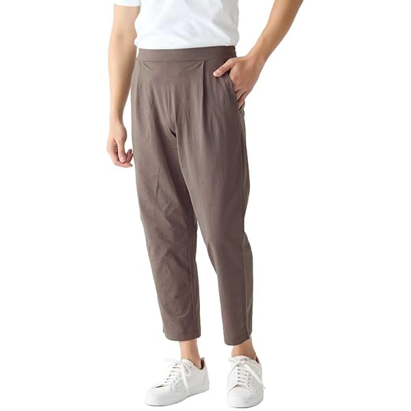 Amazon | [グンゼ] ストレッチパンツ テーパードスタイル ドライ