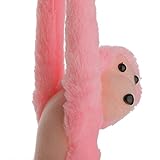 【ノーブランド品】25.5インチ　手吊り猿　ぬいぐるみ猿　子供玩具　装飾おもちゃ　出産祝い/誕生日 プレゼント - ピンク