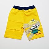タカラトミー トミカ 働く車 半ズボン　80ｃｍ/90ｃｍ/95ｃｍ（T21207) (80ｃｍ, イエロー)