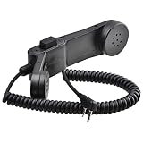 陸軍無線マイク,肩のレトロな電話の受話器 | UV-5R UV-6R UV-82HX DM-5R Plus用の使いやすい実用的なKヘッドスピーカー Ibaste