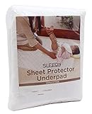 Sleep On 2-Pack Ultra Soft Polyester Breathable Waterproof Underpads Mattress Sheet Protector Urine 